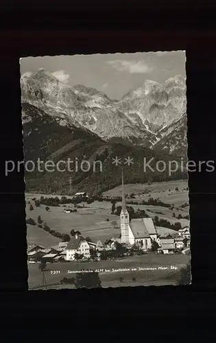 Alm Saalfelden Panorama am Steinernen Meer