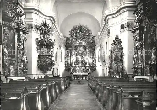 Maria Schutz Niederoesterreich Inneres der Wallfahrtskirche am Semmering Kat. Goestritz