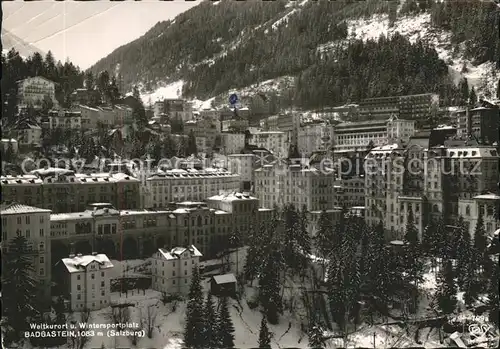 Badgastein Teilansicht Weltkurort Wintersportplatz Thermalbadeort