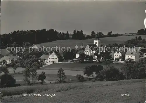 St Martin Ybbsfelde Ortsansicht mit Kirche / St. Martin-Karlsbach /Mostviertel-Eisenwurzen