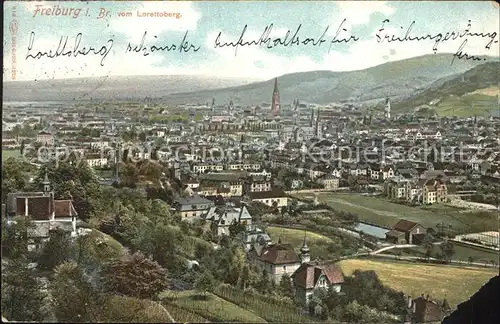 Freiburg Breisgau vom Lorettoberg Kat. Freiburg im Breisgau