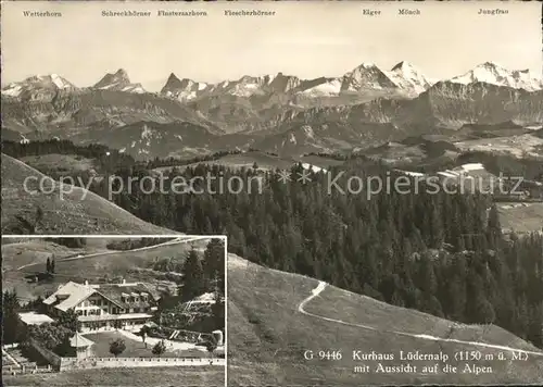 Luedernalp Kurhaus mit Alpenpanorama Kat. Napf