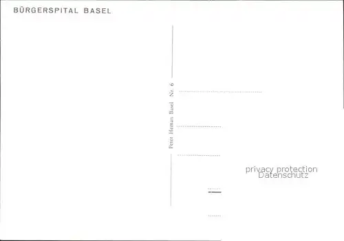 Basel BS Buergerspital Kat. Basel