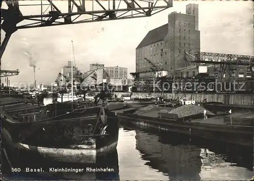 Basel BS Kleinhueninger Rheinhafen Kat. Basel