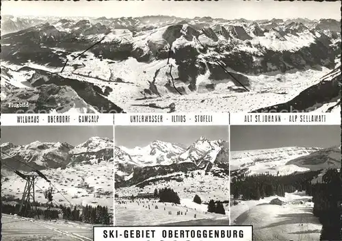 Toggenburg Obertoggenburg Skigebiet Stoefeli Unterwasser Alp Sellamatt Kat. St Gallen