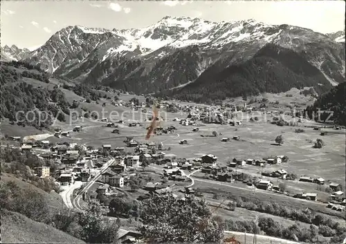 Klosters GR Dorf Platz Gatschiefer Kat. Klosters