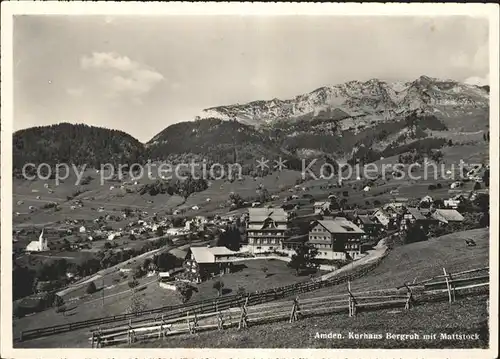 Amden SG Kurhaus Bergruh Mattstock Kat. Amden