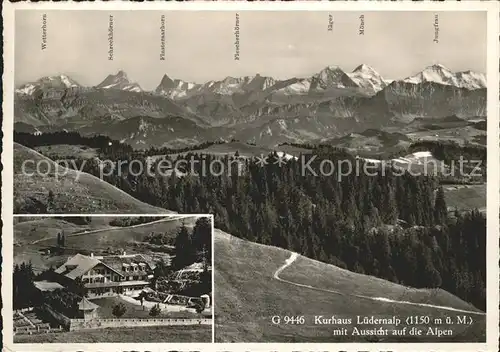 Luedernalp Kurhaus Alpen Kat. Napf