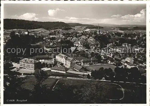 Burgdorf Bern Fliegeraufnahme Kat. Hasle Burgdorf