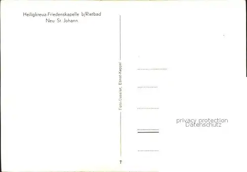 Rietbad Heiligkreuz Friedenskapelle Alpenpanorama Kat. Nesslau