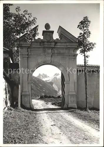 Engelberg OW Klostertor mit Spannort Kat. Engelberg