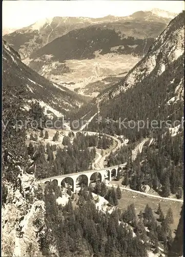 Berguen Bravuogn GR Rh Bahn Berguen Preda Viadukt Kat. Berguen