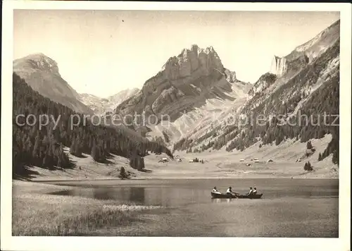 Saentis AR Saentisersee mit Blick auf den Hundstein Kat. Saentis