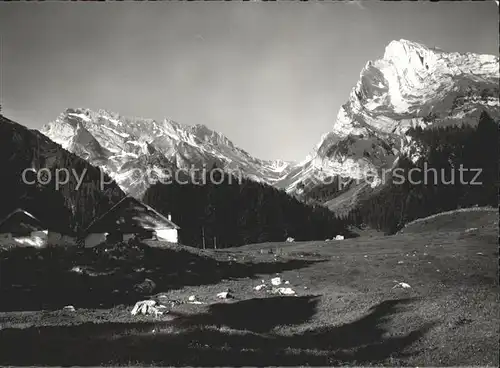 Toggenburg mit Saentis und Schafberg Kat. St Gallen