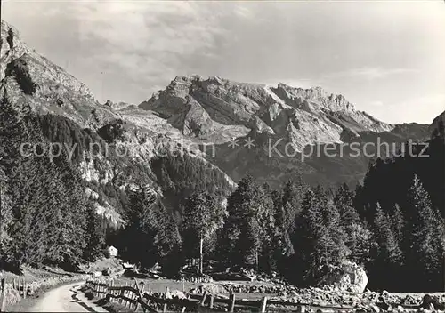 Kuehboden mit Saentis Appenzeller Alpen