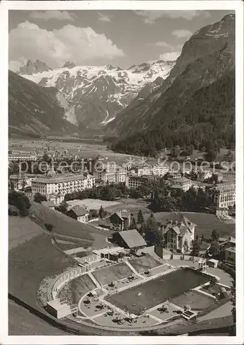 Engelberg OW Schwimmbad mit Spannoerter Kat. Engelberg