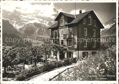 Engelberg OW Pension Waldegg Kat. Engelberg