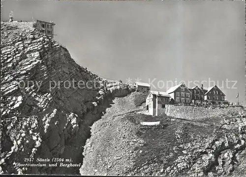 Saentis AR Observatorium und Berghotel Saentis Kat. Saentis