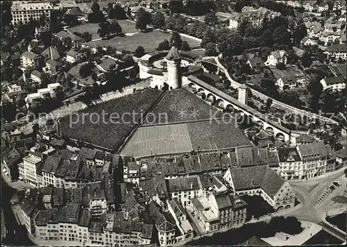 Schaffhausen SH Festung Munot Wahrzeichen Fliegeraufnahme Kat. Schaffhausen