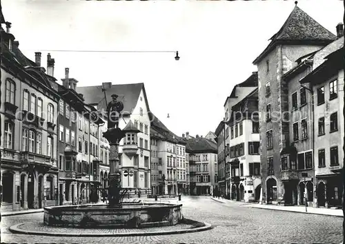 Schaffhausen SH Fronwagplatz Brunnen Kat. Schaffhausen