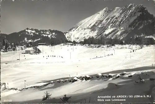 Arvenbuehl Berghotel Skipiste Wintersportplatz Kat. Amden
