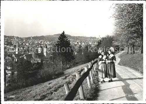 St Gallen SG Frauen in Tracht Kat. St Gallen