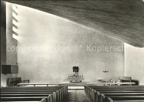 Winkeln St Gallen Kanton Bruderklausenkirche innen Kat. St Gallen