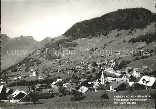 Amden SG mit Glarneralpen Kat. Amden