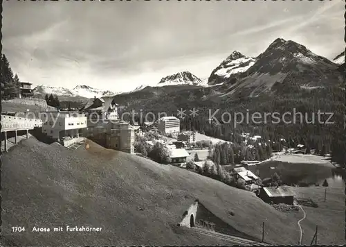 Arosa GR mit Furkahoerner Kat. Arosa