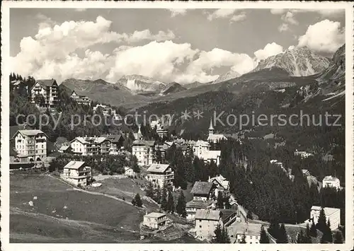 Arosa GR Dorf Teilansicht Kat. Arosa