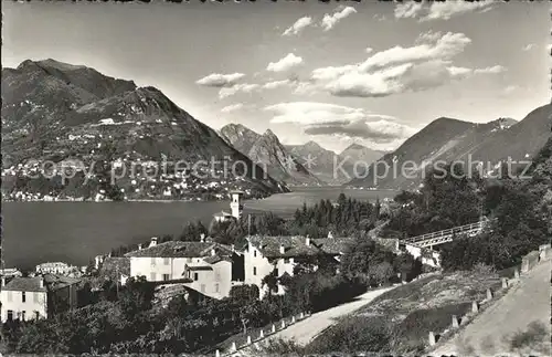 Porlezza Lombardei Panorama Lago di Lugano Monte Bre Kat. 