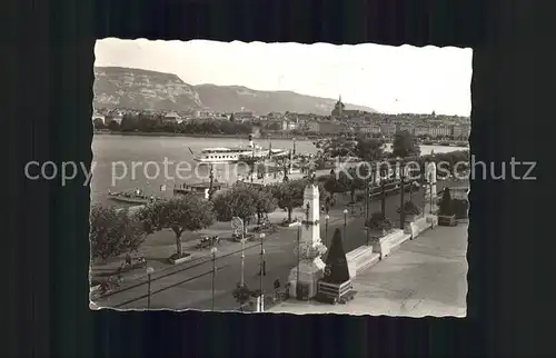 Geneve GE Depuis le Kursaal Lac Leman Dampfer Kat. Geneve