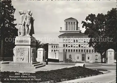 Geneve GE Monument Albert Thomas et Bureau International du Travail Kat. Geneve