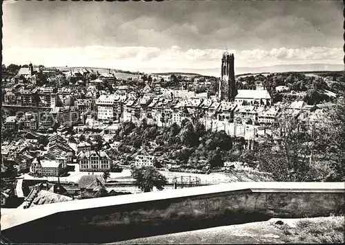 Fribourg FR Vue partielle Eglise Kat. Fribourg FR