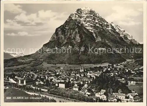 Glarus GL Gesamtansicht mit Glaernisch Kat. Glarus