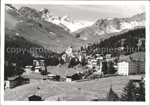 Arosa GR Ortsblick Kat. Arosa