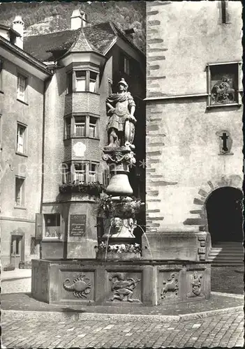 Chur GR Martinsplatz Brunnen Kat. Chur