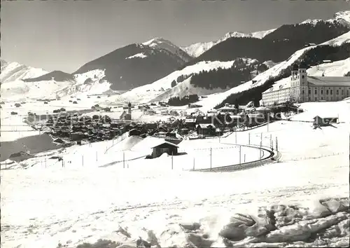 Disentis GR im Schnee Kat. Disentis