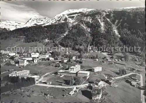 Leukerbad Rheumaklinik Institut Fliegeraufnahme Kat. Loeche les Bains