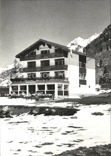 Zermatt VS Haus Waldfrieden Restaurant Kat. Zermatt