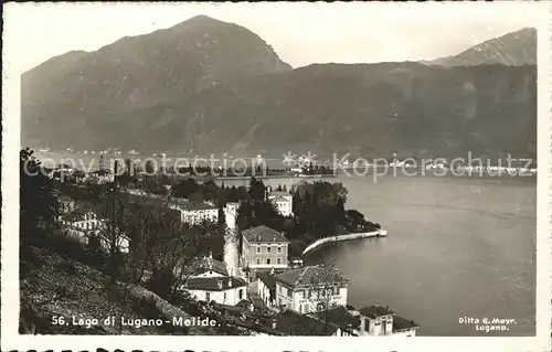 Lago di Lugano Melide Kat. Italien