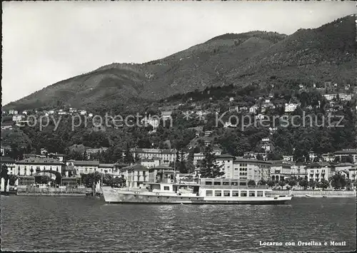 Locarno con Orselina e Monti Fahrgastschiff / Locarno /Bz. Locarno