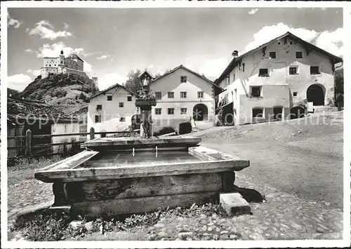 Sparsels mit Schloss Tarasp Kat. Tarasp