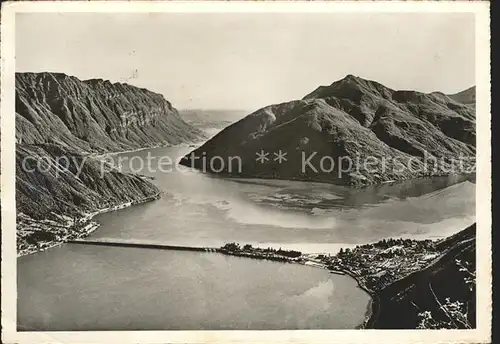 Lago di Lugano Ponte di Melide Kat. Italien