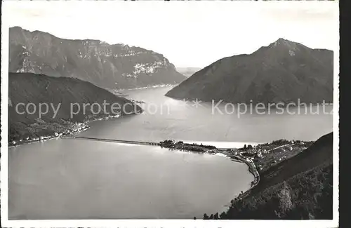 Lago di Lugano Ponte di Melide Kat. Italien