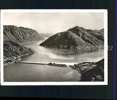 Lago di Lugano Ponte di Melide Kat. Italien