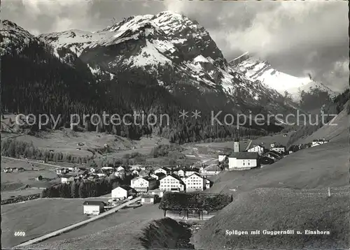 Spluegen GR mit Guggernuell und Einshorn Kat. Spluegen