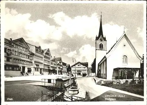 Urnaesch AR Dorfplatz Kirche Kat. Urnaesch