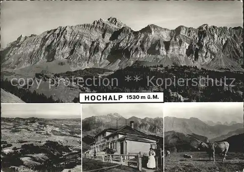 Urnaesch AR Berggasthaus Kuehe Alpenpanorama Kat. Urnaesch
