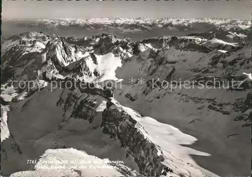 Saentis AR Blick auf Marwies Hoher Kasten Vorarlberge Alpenpanorama Kat. Saentis